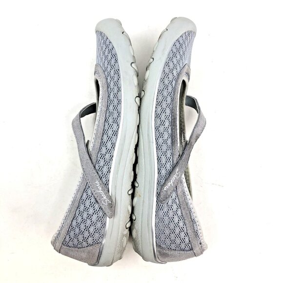 Skechers Shoes Womens 8.5 Gray Relaxed Fit Air Cooled Memory Foam Mary Jane Flat - Picture 5 of 11
